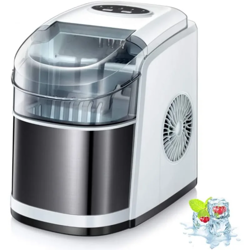 Máquina de Gelo Kismile Autolimpante 12kgDia 9 Cubos68 minBranca 110V
