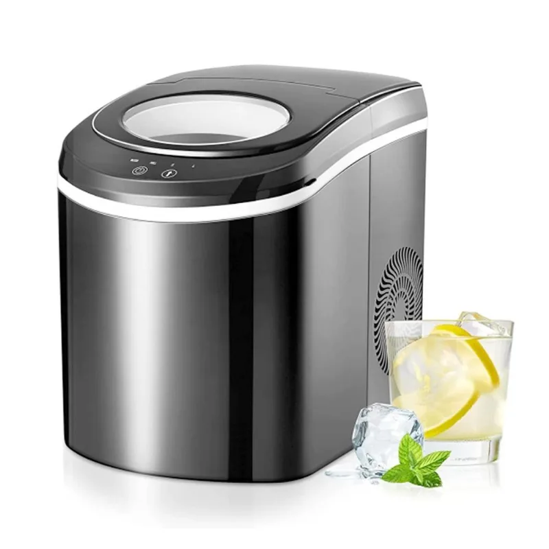 Máquina de Gelo TRUSTECH Portátil Produz 12kgDia 9 Cubos6 min Preto 110V