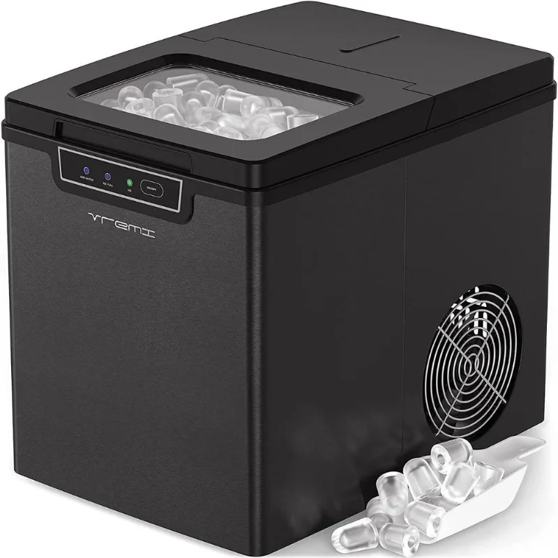 Máquina de Gelo Vremi Produz 12kgDia 9 Cubos810min Aço Inox PretoPrata 110V