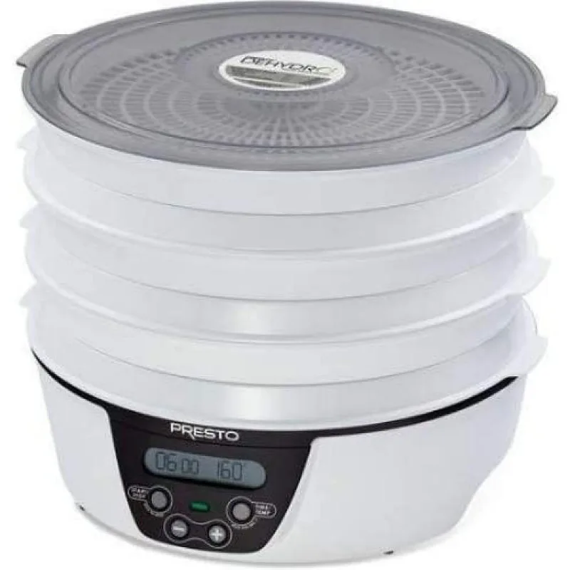 Presto Máquina Desidratadora de Alimentos com 6 Bandejas 750W/110V, Branco.