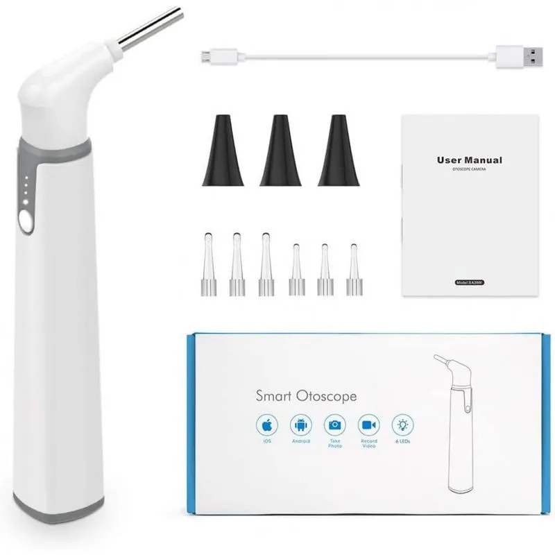 Otoscópio SGU SASA39W Digital Com Camera WiFi Profissional