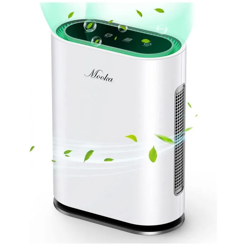 Esterilizador De Ar Mooka True Hepa Iônico E Uv-c, Vírus/bactérias, Branco 110v