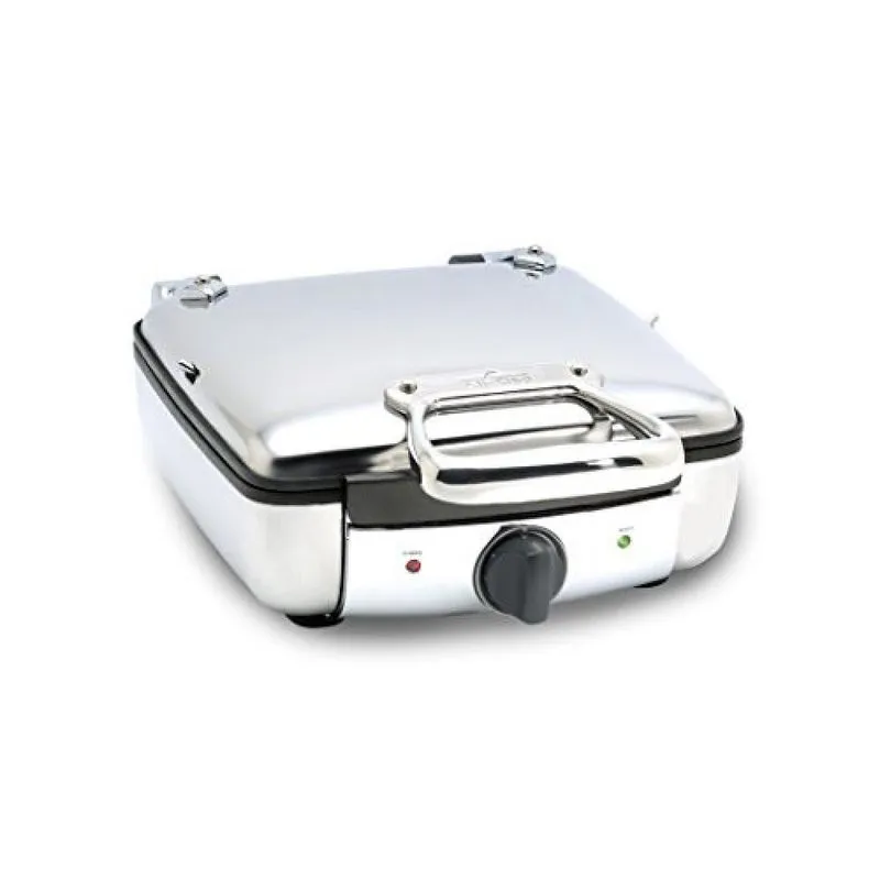 Máquina de Waffle All-Clad 99010GT, 4 Fatias, Aço Inoxidável, Prata 110V