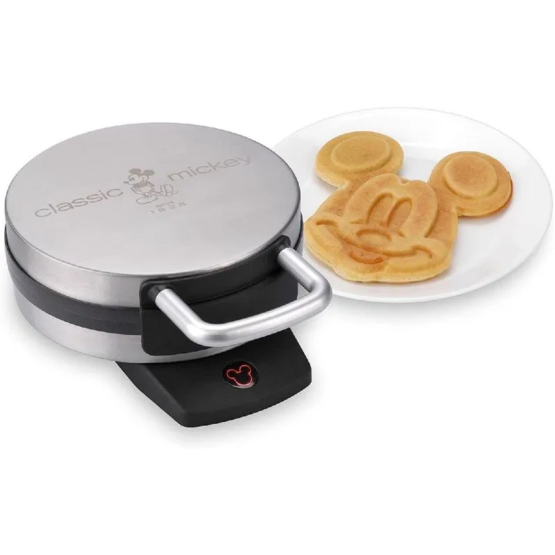 Máquina de Waffle Disney DCM-1, 1 Fatia, Prata 110V