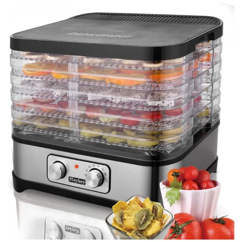 Desidratador De Alimentos Wesoky, 5 Bandejas, Prata E Transparente 110v