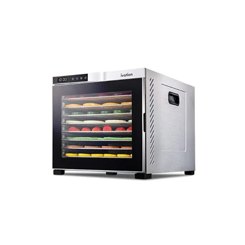 Desidratador de Alimento Ivation, 10 Bandejas, Digital, Prata e Preto, 110V