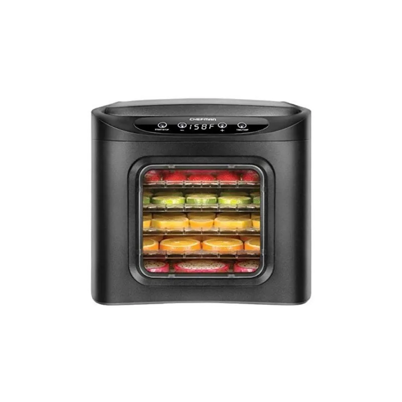 Desidratador de Alimentos Chefman, Digital, 6 Bandejas, Preto 110V