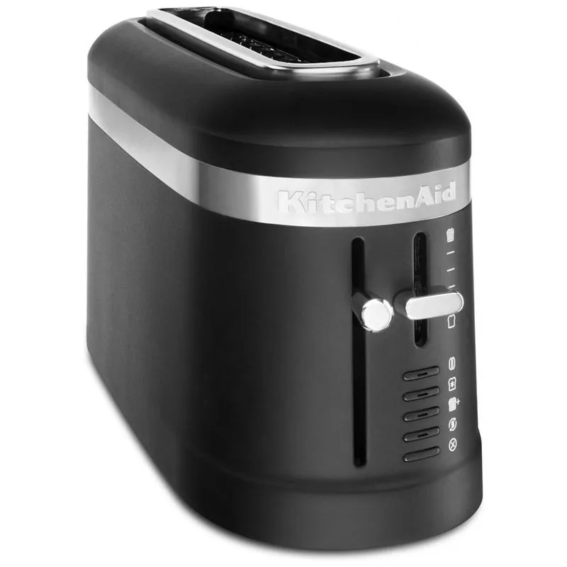 Torradeira Kitchenaid Kmt3115bm, Torradeira De Alavanca, 2 Faixas Longas, Preto Fosco 110v