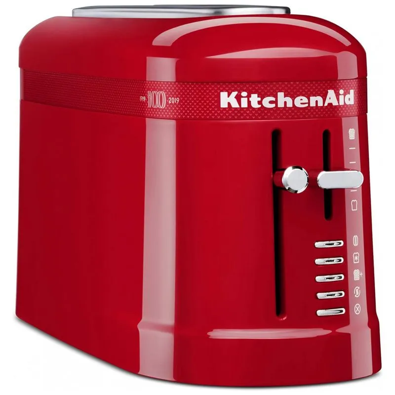 Torradeira Elétrica Kitchenaid Kmt3115qhsd - Queen Of Hearts De Edição Limitada A 100 Anos, Vermelho Paixão 110v