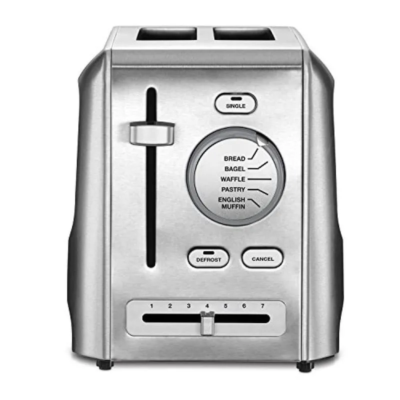 Cuisinart Torradeira, c/ 2 fatias,900W, 110V, aço inoxidável.