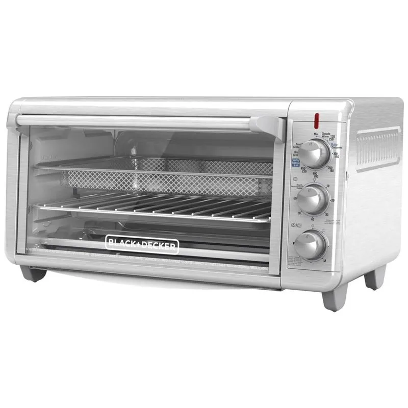 Air Fryer, Forno Eletrico, Torradeira, Aco Inoxidavel, 110v, Blackdecker To3265xssd, Prateado