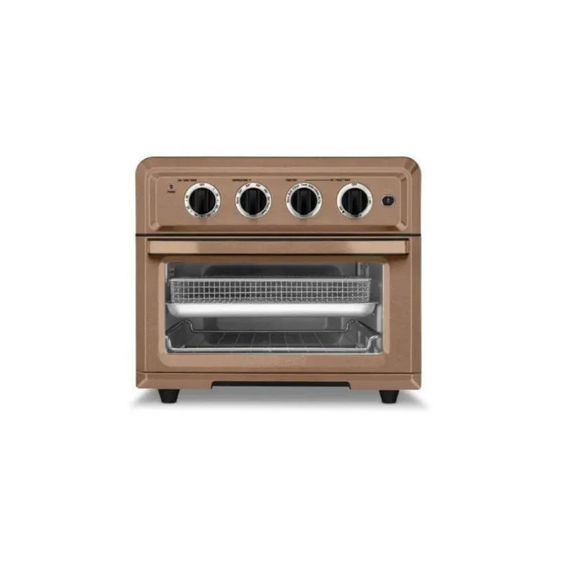 Fritadeira Elétrico e Fritadeira a Ar Cuisinart TOA-60, Com Torradeira por Convecção, Aço Inoxidável, Cobre 110V