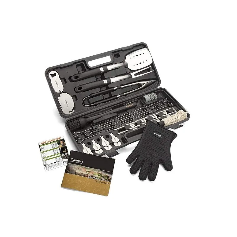 Cuisinart CGS-8036 Quit Grill/Churrasco 36 Peças Luvas Espetos