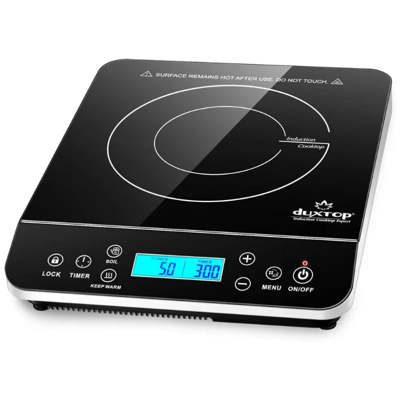 Cooktop Fogao Inducao Portatil Lcd 1800 Watts, 9600ls, Duxtop Bt 200d3, Preto