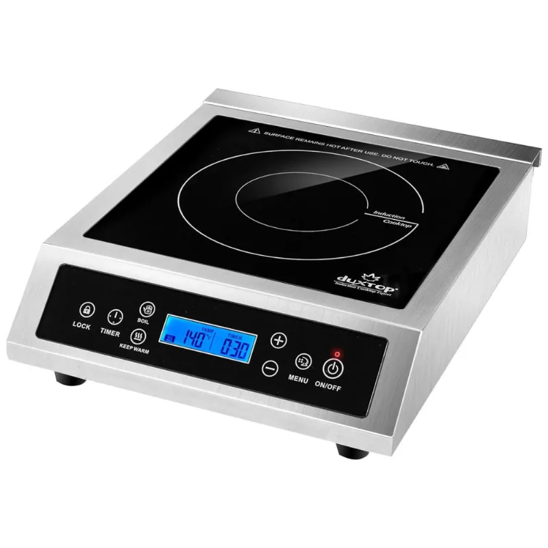Cooktop Fogao Lcd Profissional Portatil Inducao Eletrico, 1800 W, Duxtop 961ls, Prateado