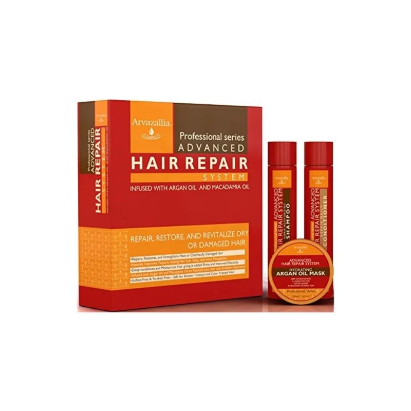 Shampoo e Condicionador e Máscara Óleo de Argan Macadâmia Melhora Textura e Elasticidade