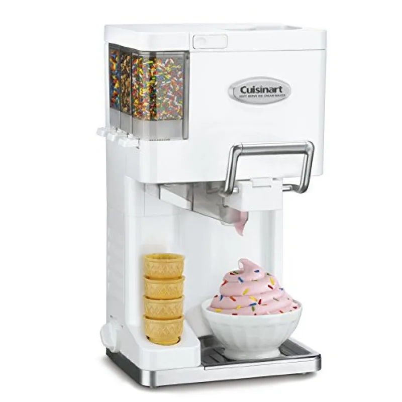 Sorveteira Cuisinart ICE45 Com Recipientes para Condimento e Casquinha