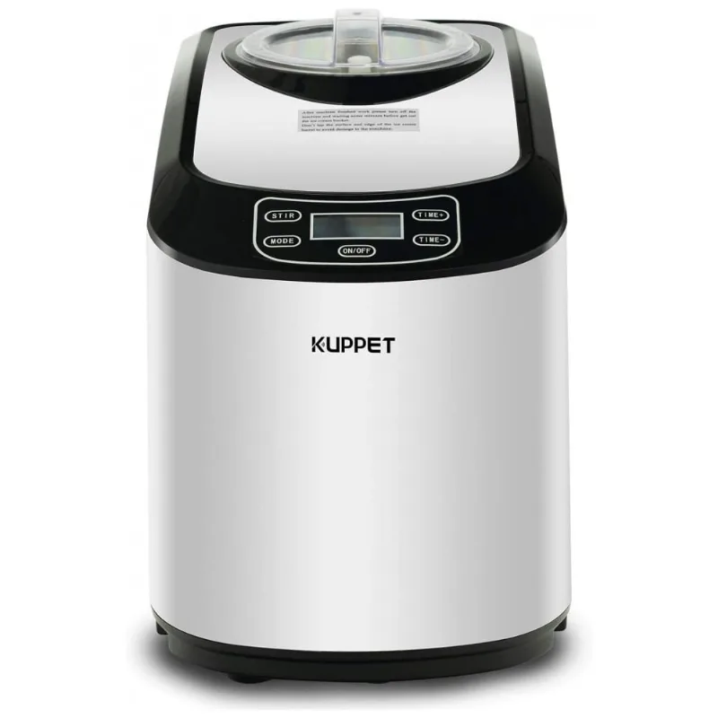 Sorveteira 1,4 Litros Temporizador De Desligamento Automatico Lcd Facil De Limpar, Kuppet, Prateado