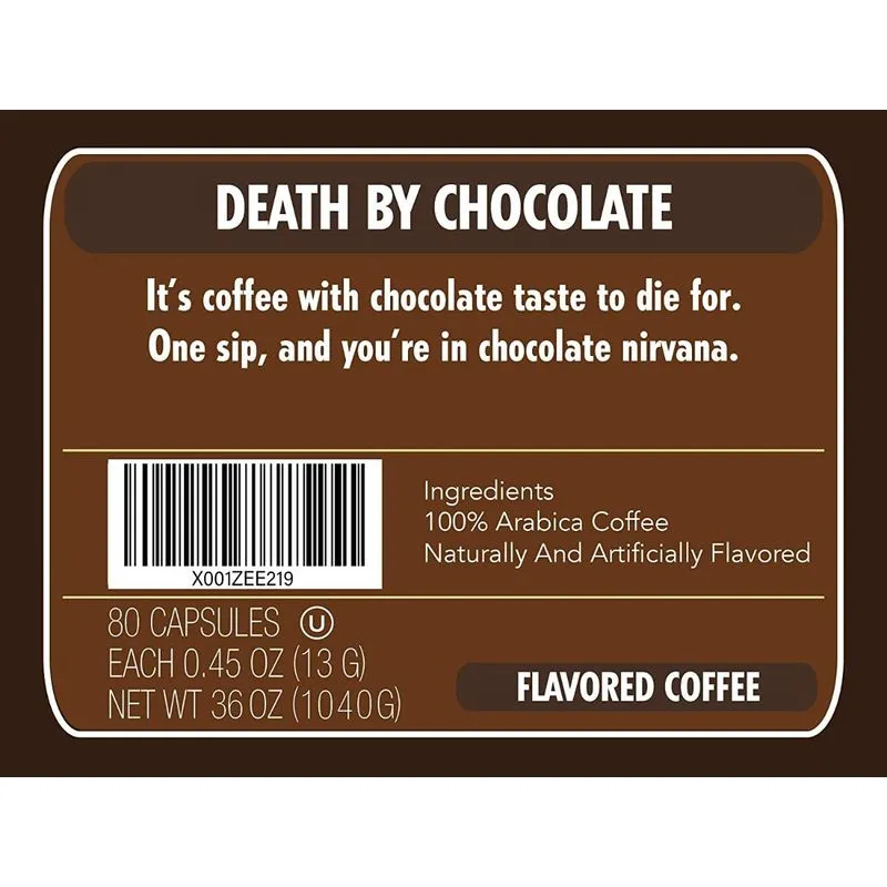 Café com sabor Morte por chocolate Crazy Cups