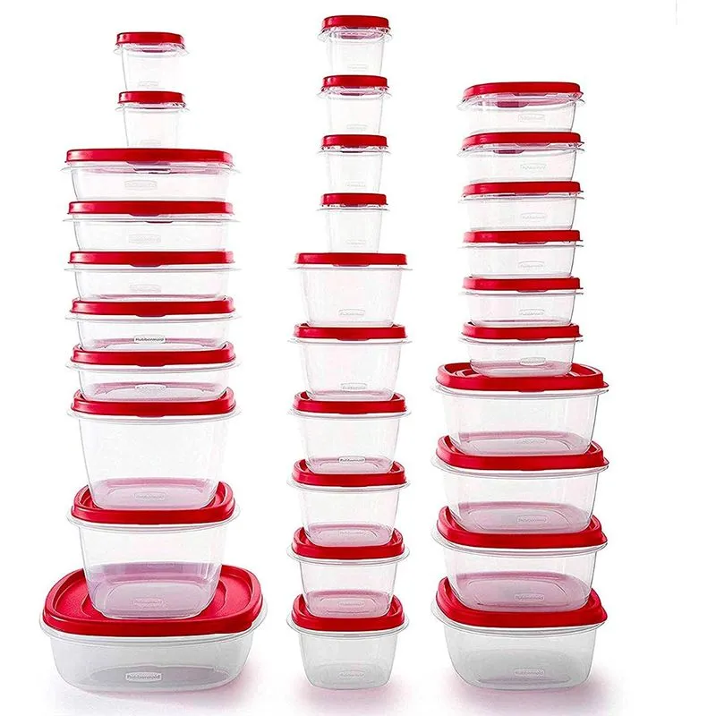 Rubbermaid Potes para Alimentos Capacidade Variada Quadrado30 Unidades