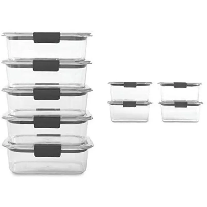 Rubbermaid Potes Herméticos p Alimentos 071 L Retangular 9 Unidades