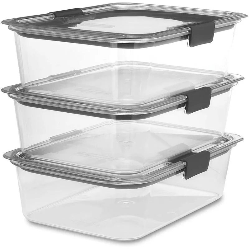 Rubbermaid Potes Herméticos para Alimentos 23 L Retangular 3 Unidades