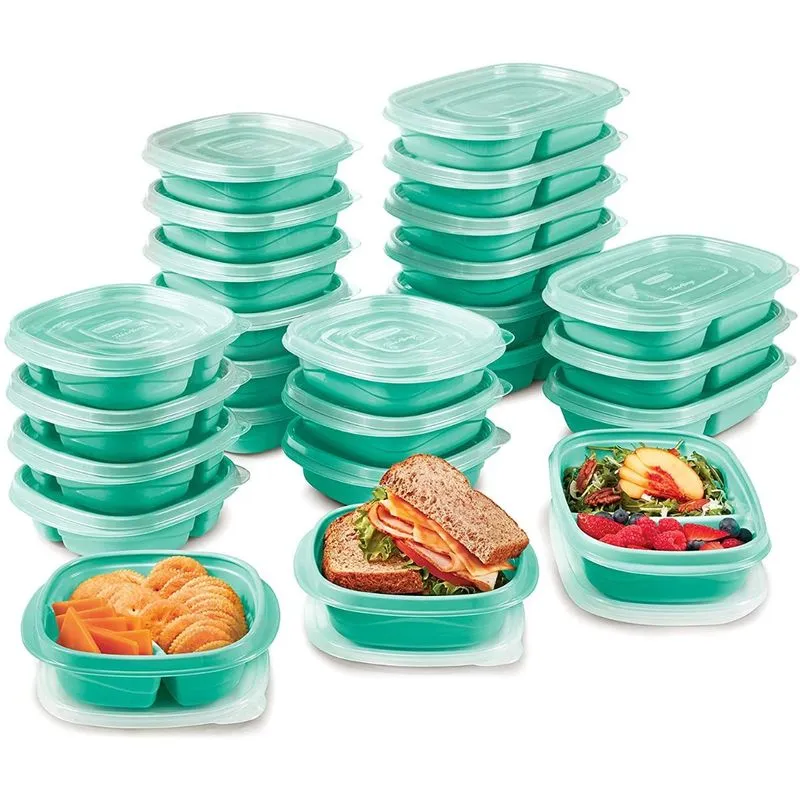 Rubbermaid Potes para Alimentos cDivisória 360900 mL 25 Unidades verde