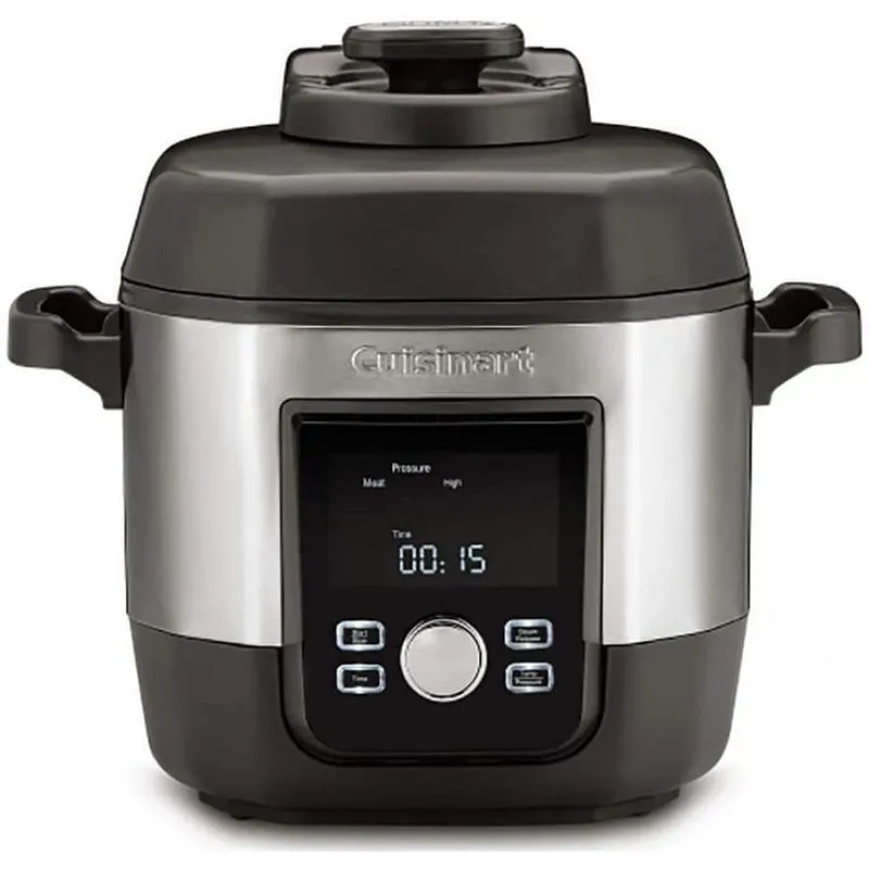 Cuisinart CPC-900 Panela de Pressão 12 em 1-Capacidade 5.6 L, 15 PSI, Aço Inoxidável.