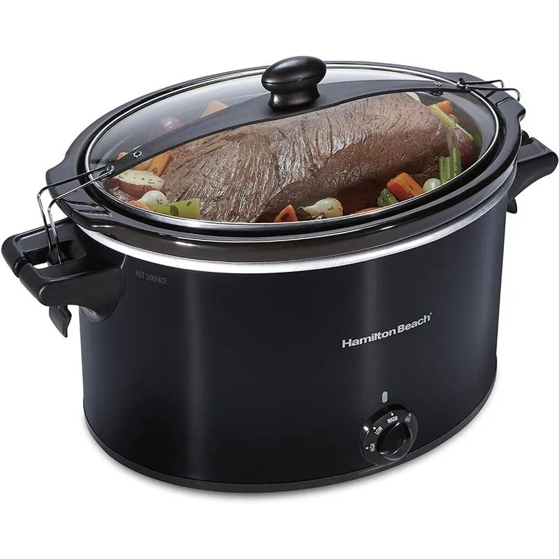 Hamilton Beach Panela Elétrica Portátil-Capacidade 10 L, 450W-110V, Preto.