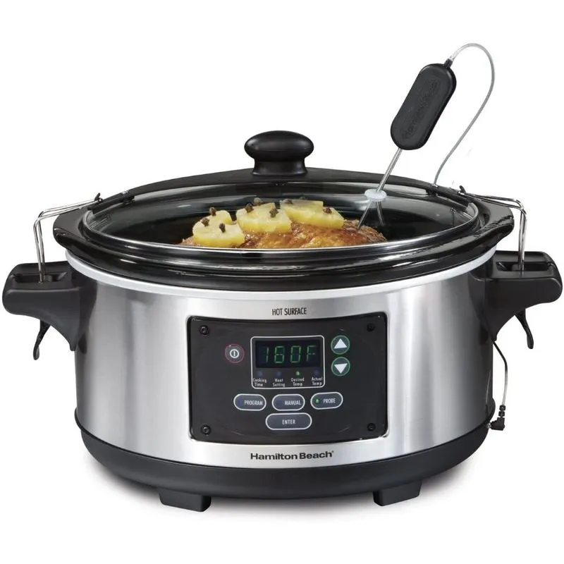 Hamilton Beach Panela Elétrica Programável- 6L com Sonda de Temperatura, 275W-110V.