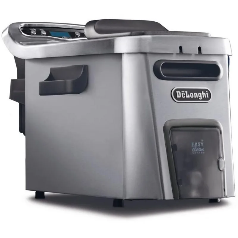 DeLonghi Easy Clean Fritadeira Elétrica, a Óleo 3.7L 1800W-110V, Cinza.