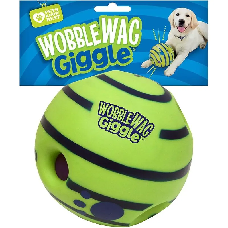 Wobble Wag Giggle Bola Interativa Divertida para Cães Grande Porte