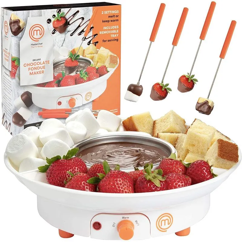 MasterChef Panela de Fondue Elétrica com 4 garfos 25W110V Branca