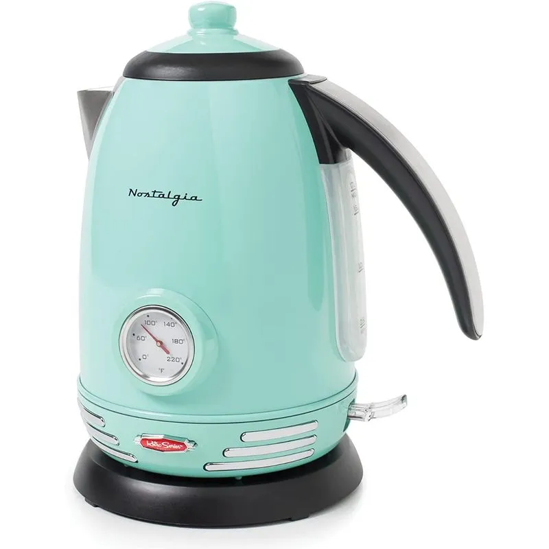 Nostalgia RWK150AQ Chaleira Elétrica de 17L com Indicador de Água e Base Giratória 1500W110V