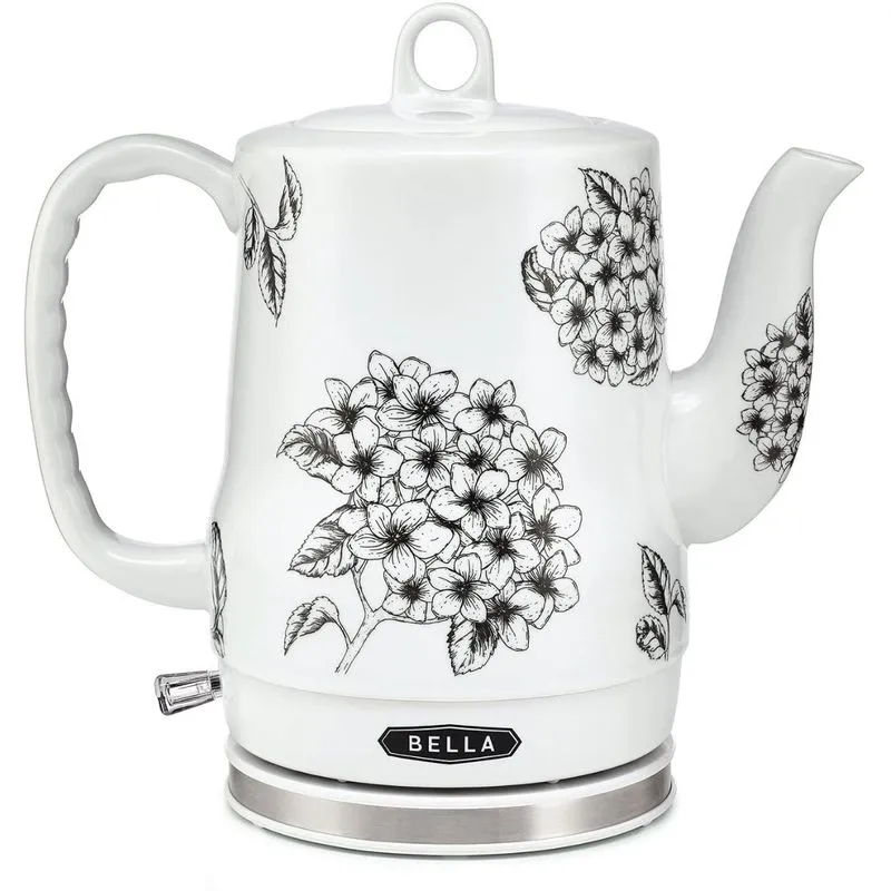 BELLA 13622 Chaleira Elétrica de 12L Cerâmica 1200W110V Branca Floral