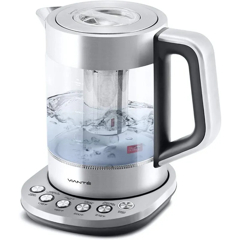 Vianté Chaleira Elétrica de 16L com Controle de Temperatura 110V Aço Inoxidável