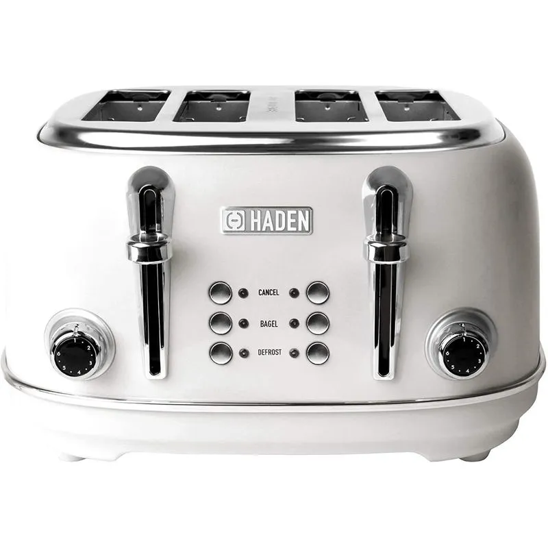 Haden HERITAGE Torradeira de 4 Fatias com 6 Níveis de Tostagem 1500W110V Branca