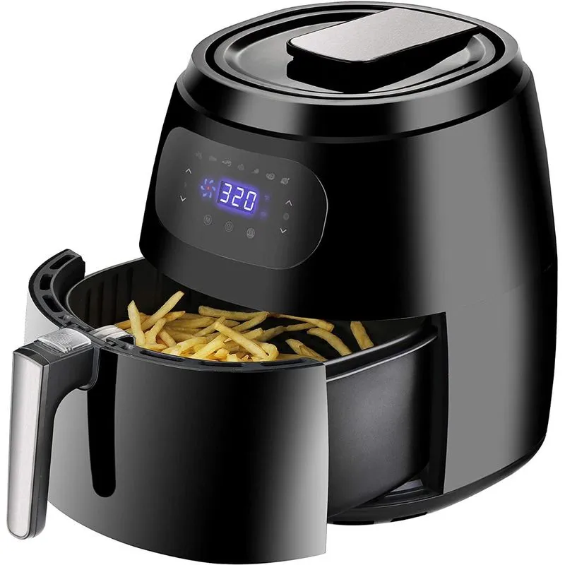 ZENY Fritadeira Elétrica AirFryer Capacidade 7L 15 Predefinições 1700W110V Preta