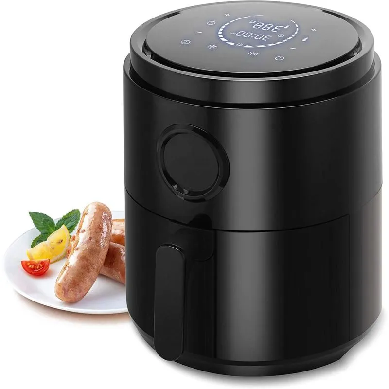 Kismile Fritadeira Elétrica AirFryer 5L com Painel LCD 1400W110V Preto
