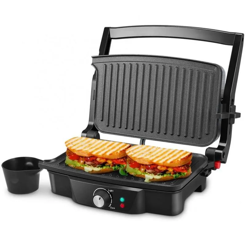 iSiLER Sanduicheira Antiaderente para 2 Fatias 1200W110V Preta