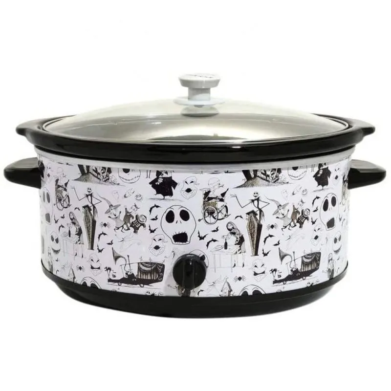 Hot Topic Panela Elétrica de 7L com 3 Configurações 110V240W Branco e Preto