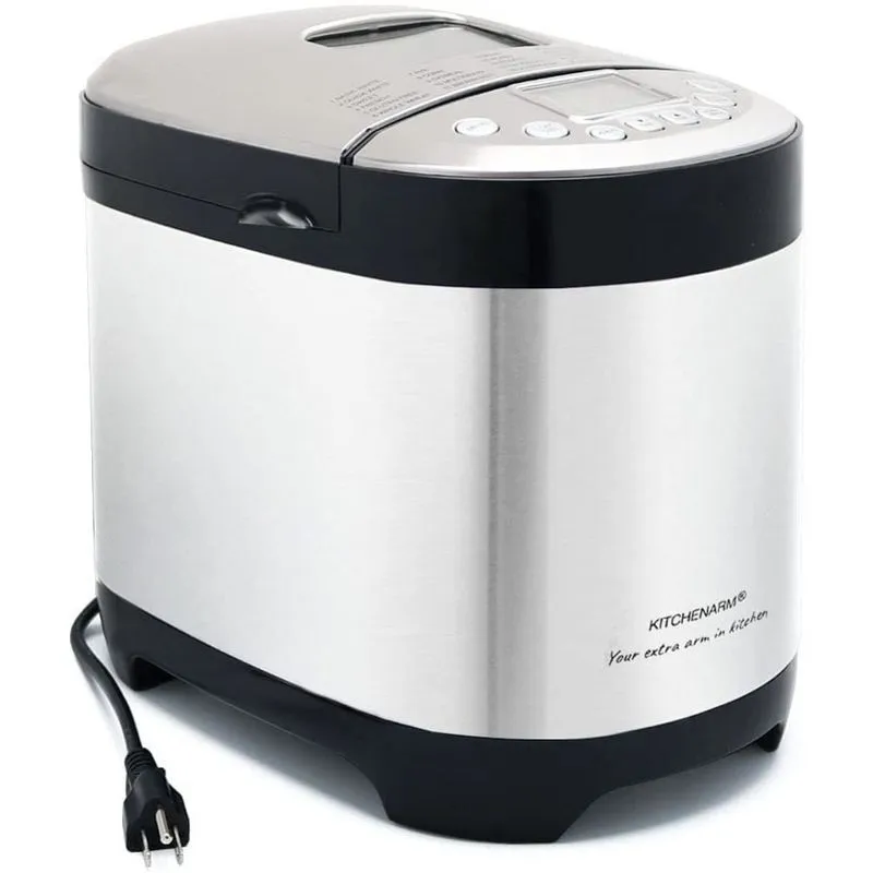 KITCHENARM Máquina de Pão Automática 29 em 1 até 1 kg Aço Inoxidável 110V