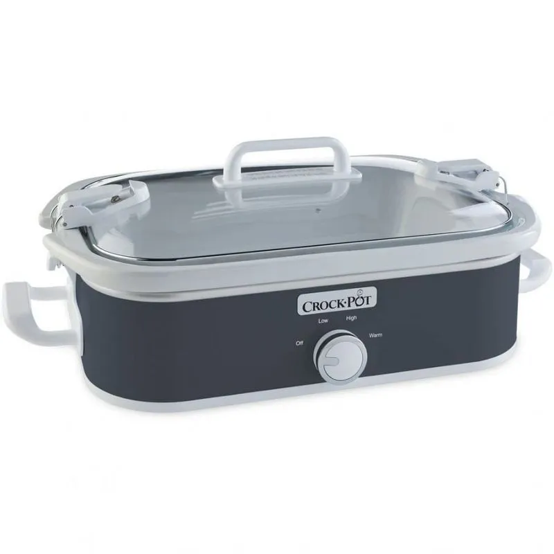 CrockPot Panela Elétrica de 35L com Controle de Temperatura 1500W110V Cinza