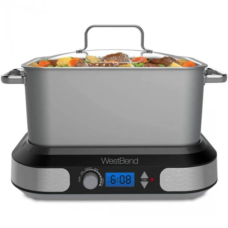 West Bend Panela Elétrica 6L com Controle de Temperatura 110V Prata