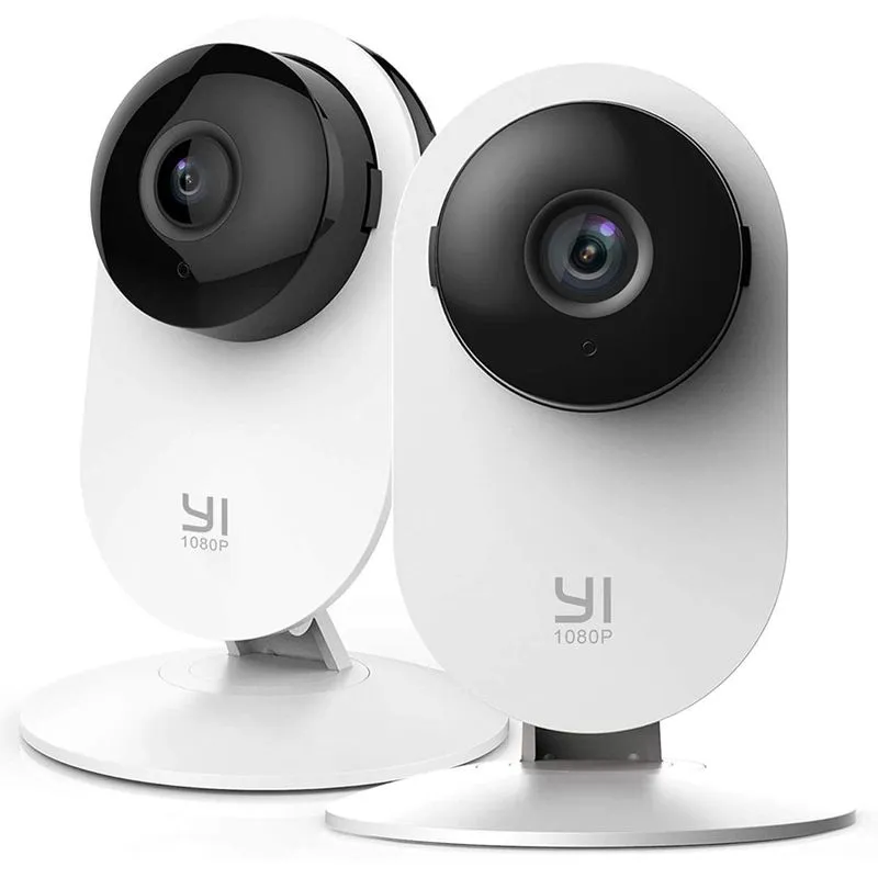 YI Câmera Monitor Inteligente WiFi 1080p IP com Visão Noturna 2 Unidades