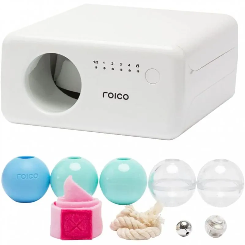 ROICO Distribuidor Automático de brinquedos e Petiscos para cães