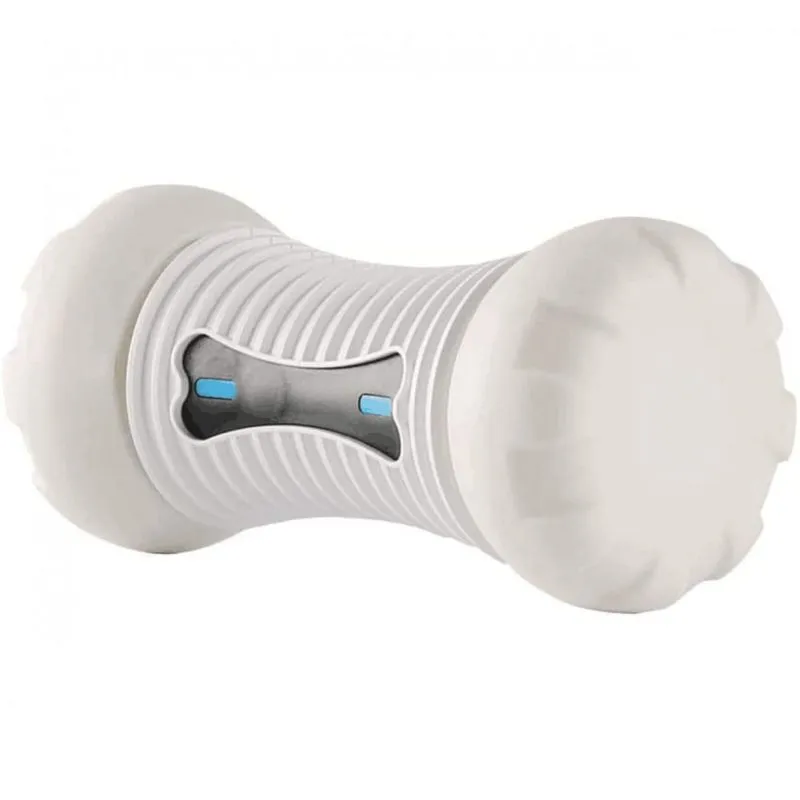 SKYMEE Osso Eletrônico Controlável por App para Cães e Gatos Branco