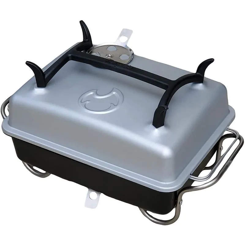 Raptor Grilling Churrasqueira a Carvão Portátil serve até 9 Pessoas Prata