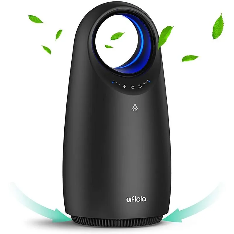 Afloia Purificador de Ar com Filtro HEPA H13 3 Velocidades até 49 m2 Preto