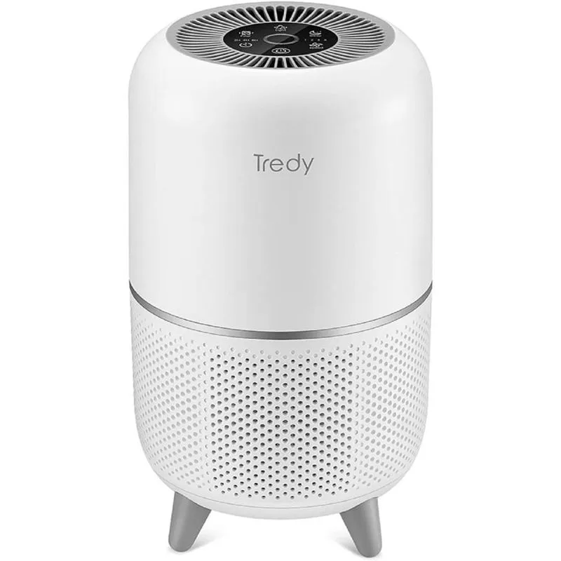 TREDY Purificador de Ar com Filtro HEPA com Painel de Controle Digital Área 19 m2